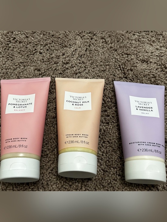 Victoria's Secret Other - Victoria's Secret Cream Body Wash Trio - Pink, Peach, Lavender
